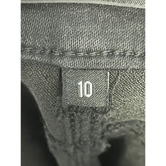 1822 Denim Jeans Womens 10 Black Skinny Dark Wash Stretch Solid Zip CJ33M1000A1 - Picture 10 of 13